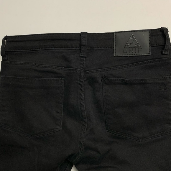 UNIF Push Black Distressed Skinny Jeans - Picture 6 of 9